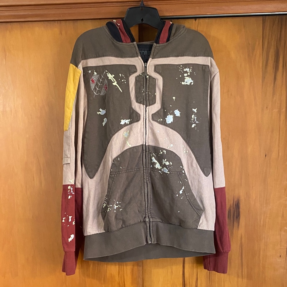 Star Wars x Marc Ecko Cut & Sew Boba Fett Zip Hoodie Jacket Sci-fi Comicon